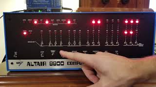 Altair 8800  Front Panel Programming Tutorial 1 [upl. by Tomkiel]