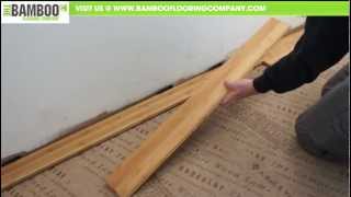 How to Install Bamboo Flooring Tongue amp Groove  Over Underlay [upl. by Bergh]