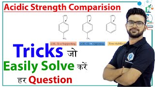 Top 5 Tricks for Acidic strength comparison  General Organic Chemistry  JEE  NEET [upl. by Divan]