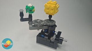 Lego Mini Orrery Tutorial  Sun Earth and Moon model [upl. by Niraa811]