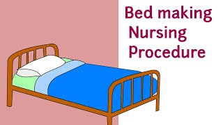 BED MAKING NURSING PROCEDURE [upl. by Vander]