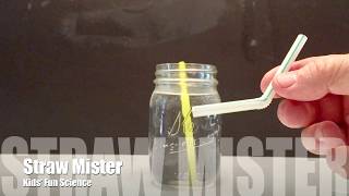 Straw mister Experiment Bernoulli’s principle [upl. by Tempest]