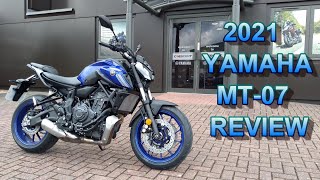 ★ 2021 YAMAHA MT07 REVIEW ★ [upl. by Aniled853]