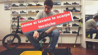 Come si LAVANO le scarpe tecniche [upl. by Anawd]