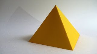 How to make a paper PYRAMID easy [upl. by Siol912]