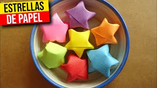 🌟 COMO hacer ESTRELLITAS DE PAPEL🌟HaunterMake [upl. by Ayoj841]