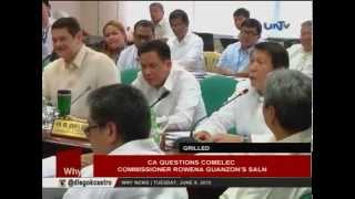 CA questions COMELEC Commissioner Rowena Guanzons SALN [upl. by Caroline]