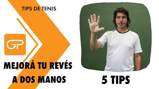 COMO hacer un buen REVES a 2 manos en el TENIS 🔥 [upl. by Anaerdna]