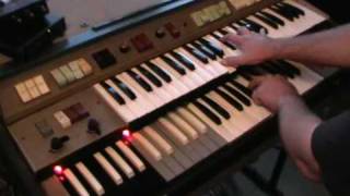 A Saucerful Of Secrets  Pink Floyd  Richard Wright  Farfisa Compact Duo Organ Part [upl. by Ailekahs]