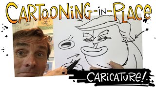 CartooninginPlace How to Draw Political Caricatures  KQED News [upl. by Enilada]