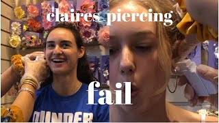 claires ear piercing gone wrong HORRIBLE EXPERIENCE [upl. by Travis]