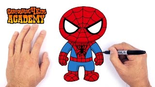 How to Draw Spiderman Art for Beginners [upl. by Seidel174]