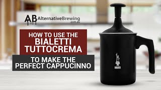 How to Use the Bialetti Tuttocrema Milk Frother [upl. by Ayamat104]