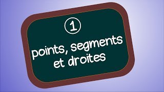 Point droite segment et milieu Géométrie 1 [upl. by Nolyaj]