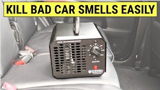 How To Permanently Eliminate Car Odors  Ozone Generator DIY Review [upl. by Hairas]