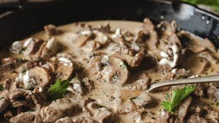 Best Beef Stroganoff Recipe  Classic Russian Dish [upl. by English359]