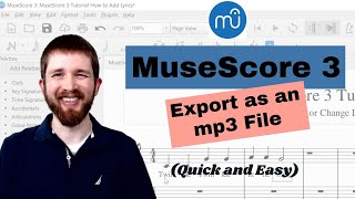 How to Convert MuseScore to an mp3 Audio File MuseScore 3 Export Audio [upl. by Lletnohs]