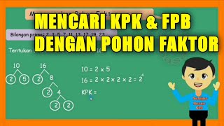 Cara Mencari KPK amp FPB dengan Pohon Faktor [upl. by Habeh]