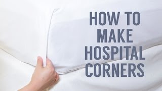 How to Make Hospital Corners in a Snap [upl. by Assener]