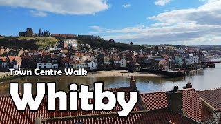 Whitby North Yorkshire【4K】 Town Centre Walk 2021 [upl. by Mungo788]