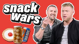 Freddie Flintoff amp Paddy McGuinness Try Chinese Snacks For First Time  Snack Wars [upl. by Haraf]