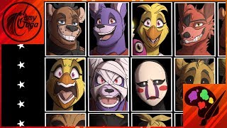 FNAFNG  Ultimate Custom Night  SPEEDPAINT [upl. by Ecertak]