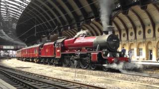 LMS Jubilee No 45699 Galatea  The Scarborogh Steam Special  York amp Doncaster 17th May 14 [upl. by Vergos]