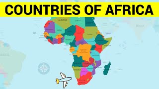 AFRICAN COUNTRIES  Learn Africa Map and the Countries of Africa Continent [upl. by Latsyrhc23]