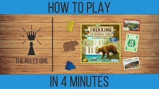 How to Play Trekking the National Parks in 4 Minutes  The Rules Girl [upl. by Ynohtnaleahcim]