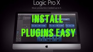 HOW TO INSTAL PLUGINS ON LOGIC PRO X  EASY 2017 [upl. by Dorry]