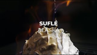 Tarta Suflé Alaska con Bizcocho y Merengue Flambeado [upl. by Aymik]