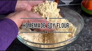 How to make your own Soy flour  Soy Flour Recipe [upl. by Koal]