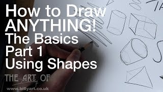 How to Draw Anything The Basics Part 1 Shapes Narrated Step by Step [upl. by Lesnah329]