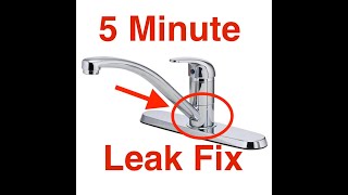 Kitchen Faucet Leaks at the Base Easy 5 min Fix [upl. by Laro317]