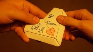 Cómo hacer un Corazón de Papel o Carta Corazón [upl. by Namzed]