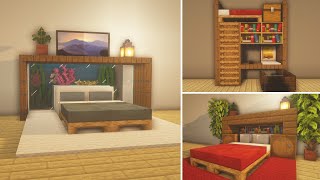 Minecraft 10 Bed Designs and Ideas [upl. by Ahsikyw]