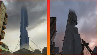 HalfLife 2 vs Garrys mod  Citadel on Alert Comparison [upl. by Lesig]