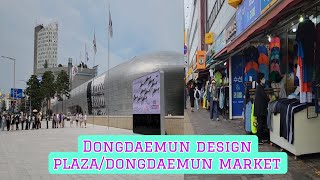 A walk from DONGDAEMUN DESIGN PLAZADDP to DONGDAEMUN MARKETwalking tour jllifestyle [upl. by Ogeid]