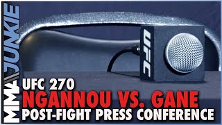 UFC 270 Ngannou vs Gane postfight press conference [upl. by Towland]