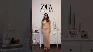 ZARA DRESS TRYON HAUL [upl. by Yrgoerg]