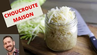 CHOUCROUTE MAISON RECETTE FACILE ET ÉCONOMIQUE lactofermentation du chou Tutoriel facile [upl. by Yarezed999]