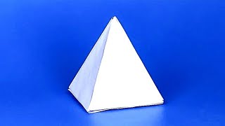 How To Make A Paper 3D Pyramid  Easy 3D Figures Tutorial [upl. by Asilanna918]