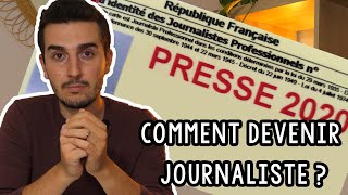 Comment devenir journaliste  formation conseils [upl. by Olleina]