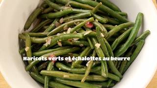 Recette de haricots verts sautés au beurre [upl. by Seuguh]