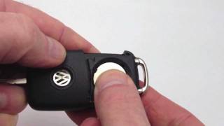 VW key remote fob battery change  quotHow toquot [upl. by Marella]