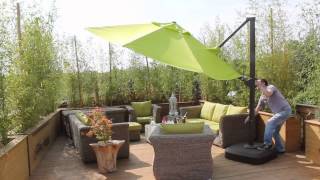 Roma 3 5m Diameter Cantilever Parasol With New Tilting Function [upl. by Oirogerg]