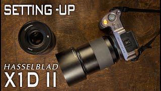 How to set up the Hasselblad X1D II 50C medium format mirrorless for studio portrait photography [upl. by Yelrihs383]