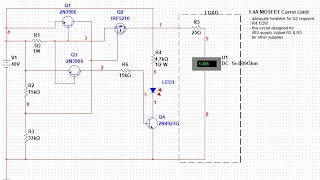 MOSFET Current Limiting Circuit Tutorial [upl. by Rehteh]