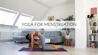 Yoga for Menstruation  45 minutes relaxing Yin Yoga flow [upl. by Yelknirb]