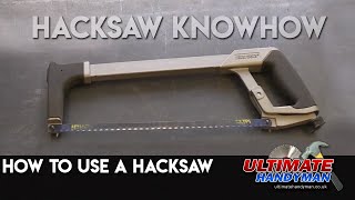 How to use a hacksaw [upl. by Faludi877]